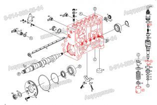 ТНВД 61800080048 Steyr 0402746636  Bosch Weichai WD618.42 420PS