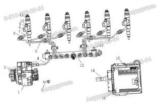 Форсунка 0445120578 080V10100-6088 Bosch Man Sitrak Sinotruk Mc07